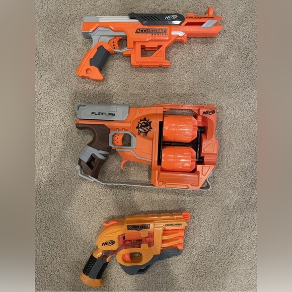 Lot of 3 Nerf guns, foam bullets included! - Picture 1 of 2